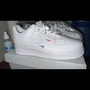 White Nike Air Force ones brand new